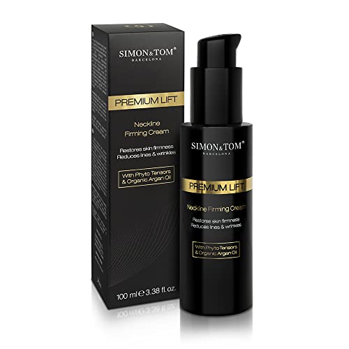 Simon&Tom Premium Lift Neckline - Crema Rassodante Collo E Décolleté Con Acido Ialuronico, Fitostimolanti, Olio Di Argan Biologico, Antirughe, Effetto