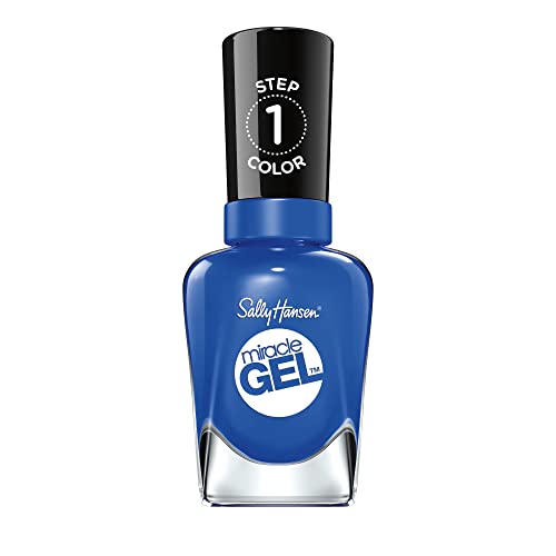 Sally Hansen 59007 Miracle Gel Smalto Unghie, Tonalità Nere E Blu - 14.7 Ml