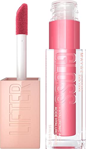 Maybelline New York Lifter Gloss, Lucidalabbra Con Acido Ialuronico, Effetto Rimpolpante E Idratante, Petal (005), 5,4 Ml