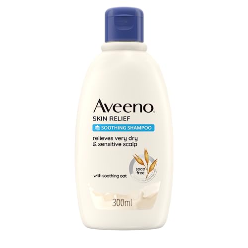 Aveeno Skin Relief, Shampoo Lenitivo Naturale, Dona Sollievo Dal Prurito, Cuoio Capelluto Da Secco A Molto Secco E Sensibile, 300 Ml
