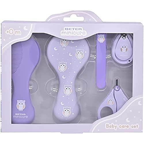 Beter - Set Per La Cura Del Bambino, Kit Pulizia Neonato, Set Neonato, Forbici, Lime Per Unghie, Tagliaunghie, Pettine E Spazzola Neonato, Kit Neonato