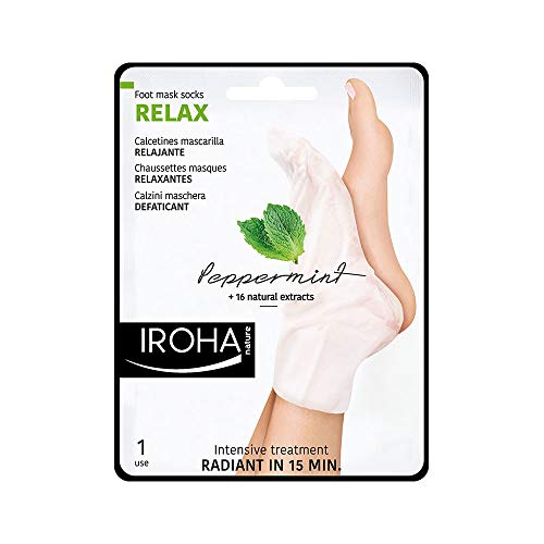 Iroha Nature - Defaticant Calzini Maschera Per I Piedi - Menta