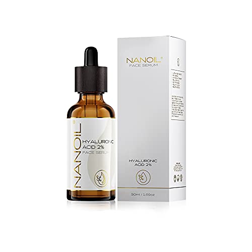 Siero Viso Con Acido Ialuronico Nanoil Hyaluronic Face Serum 50Ml - Siero Viso Illuminante, Levigante E Ultra-Idratante Con Acido Ialuronico