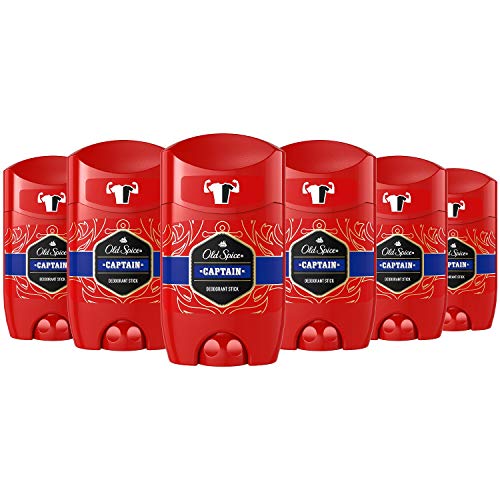 Old Spice Captain Deodorant Stick For Men 50 Ml, Pack Of 6