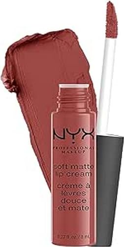 Nyx Professional Makeup Soft Matte Lip Cream, Tinta Labbra Finish Matte, Formula Cremosa, Colore Extra Pigmentato, Lunga Tenuta, Tonalità Roma