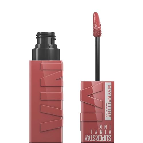 Maybelline New York Tinta Labbra A Lunga Tenuta Superstay Vinyl Ink, Per Un Effetto Vinilico Fino A 16H, Finish Luminoso E Senza Sbavature, Formula Ve