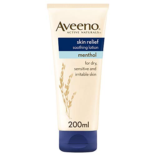 Aveeno Skin Relief Crema Corpo Idratante Lenitiva, Crema Corpo Con Mentolo E Avena Colloidale Prebiotica, Crema Corpo Idratante Pelle Secca E Sensibil