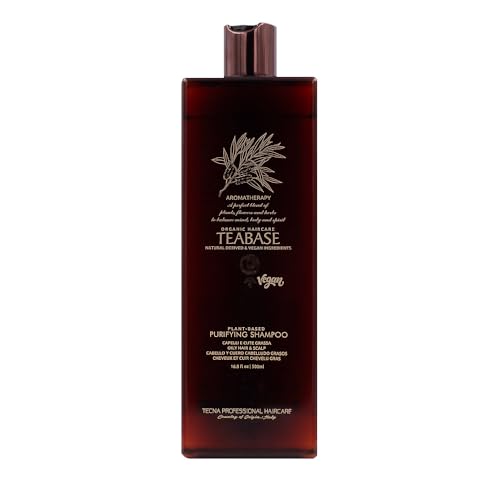 Tecna Teabase Aromatherapy Purifying Shampoo 500Ml - Shampoo Per Capelli E Cute Grassa