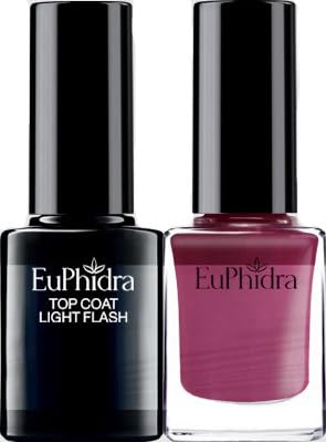 Euphidra Smalto Semipermanente + Top Coat Light Flash Sp02, 10Ml