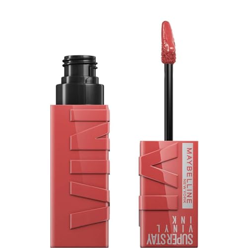 Maybelline New York Tinta Labbra A Lunga Tenuta Superstay Vinyl Ink, Per Un Effetto Vinilico Fino A 16H, Finish Luminoso E Senza Sbavature, Formula Ve