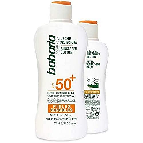 Leche Protector Solar Sensibles F-50+ + After Sun. 300 Ml
