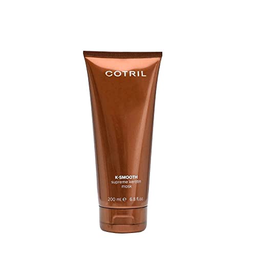 Cotril K-Smooth Supreme Keratin Mask 200Ml - Trattamento Intensivo Ristrutturante E Anti-Crespo Per Capelli Morbidi, Lisci E Lucenti, Con Cheratina E