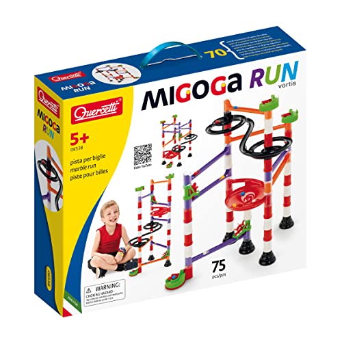 Quercetti-6538 Gioco Pista Per Biglie, Multicolore, L40Cm X W34Cm X D9Cm, Q6538