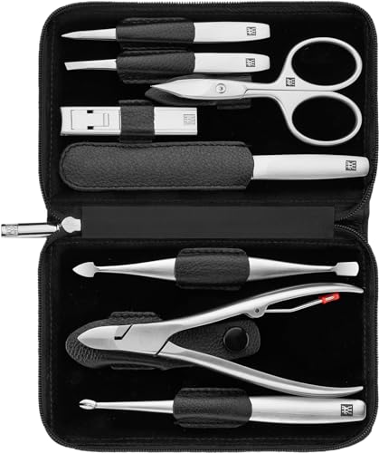 Henckels Twinox Manicure Set Nappa- Z Comp. 8 Pezzi- Combs- Nail Cleaner 2Xtweezers- Nn- File- I- Di