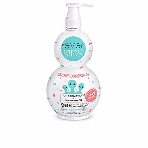 Seven Kids - Leche Corporal Con Prebióticos Y Vitamina B3 Que Protegen La Piel De Agresiones Externas. 400 Ml.? (Leche Corporal)
