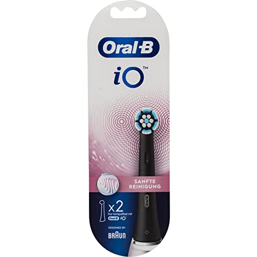 Oral-B Aufsteckb. Io Sanfte Reinigu. 2Er Nero