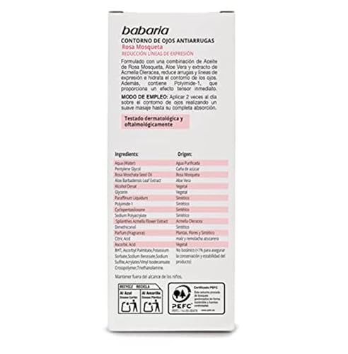 Babaria Rosa Mosqueta / Musk Rose Oil Eye Line Serum 15Ml