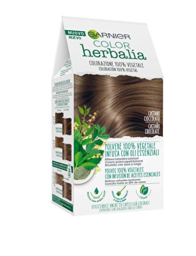 Garnier Herbalia Color, Colorazione Permanente Per Capelli, 100% Vegetale Con Henné, Indigo E Cassia Per Riflessi Naturali E Luminosi, Capelli Rivital