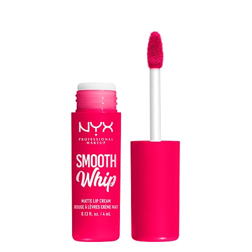 Nyx Professional Makeup Rossetto Liquido, Tinta Labbra Matte, Tonalità Ultra Vibranti, Con Burro Di Karité E Burro Di Cacao, Smooth Whip, 10 Pillow Fi