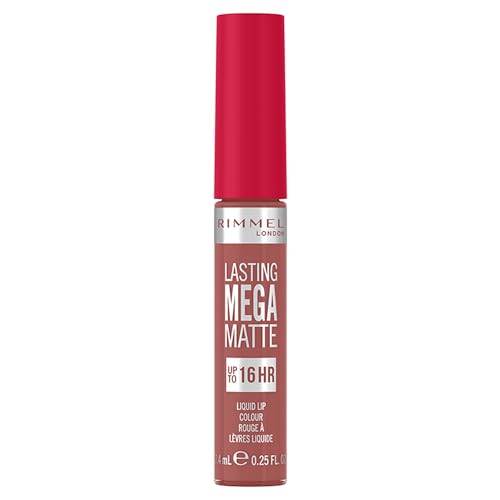 Rimmel London Lasting Mega Matte Liquid Lip Colour 200-Pink Blink 74 Ml Unisex