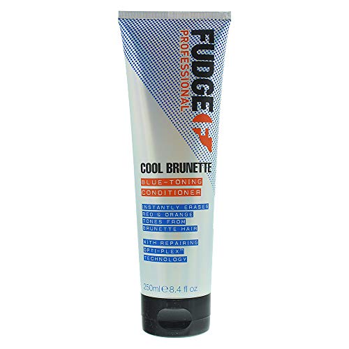 Fudge Balsamo Professionale Blu Tonificante, Cool Brunette Balsamo, Per Brunette, Rimuove Tonalità Arancione/Rosso 250 Ml