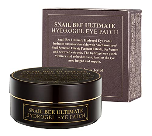 Benton Snail Bee Ultimate Hydrogel Eye Patch (60 Pezzi) - Cerotti Idratanti Per Gli Occhi | Cerotti Alla Mucina Di Lumaca | Cerotti Riutilizzabili Per