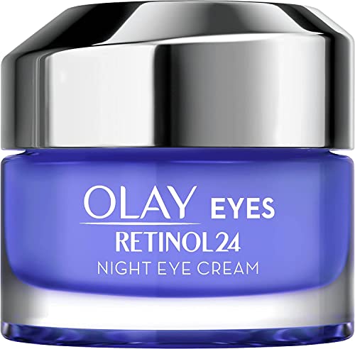 Olay Contorno Occhi Notte Retinol 24, Idratante E Antirughe, Con Retinolo E Vitamina B3, Per Una Pelle Liscia E Luminosa Per 24 Ore, 15Ml