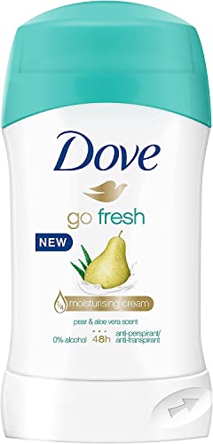 6 Deodoranti Dove Go Fresh Pear & Aloe Vera Stick Antitraspirante Con Crema Idratante 48 Ore 40 Ml + Italian Gourmet Polpa 400 G