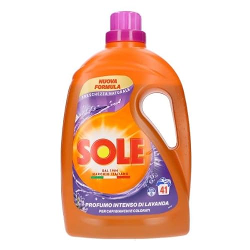 Sole Detersivo Lavatrice Freschezza Naturale Al Profumo Di Lavanda, 1 Flacone Da 1845 Ml