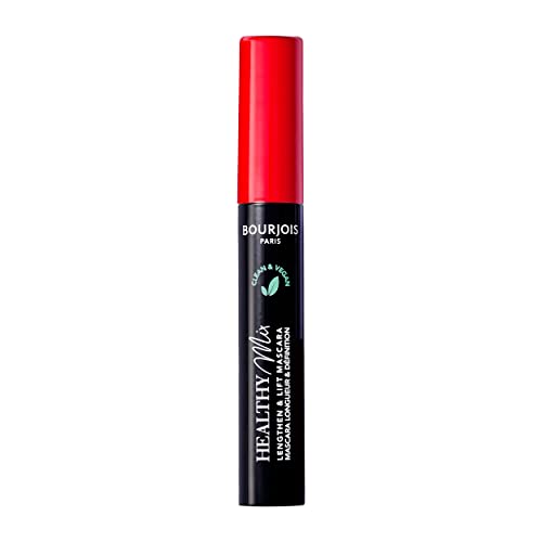 Bourjois Mascara Healthy Mix Clean & Vegan, Mascara Waterproof Volumizzante E Allungante Con 99% Ingredienti Naturali, Ciglia Sane E Definite, Durata 