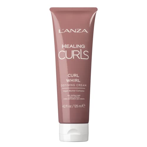 L'Anza Curl Whirl Defining Creme - Crema Per Lo Styling Dei Capelli Ricci, Definisce, Disciplina E Previene L'Effetto Crespo, Formula Priva Di Solfati