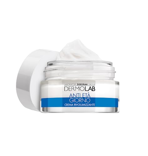 Dermolab - Crema Viso Giorno Antiage Rivolumizzante Per Tutti I Tipi Di Pelle, Con Pool Di Acido Ialuronico, Effetto Filler Tonificante, Leviga Le Rug