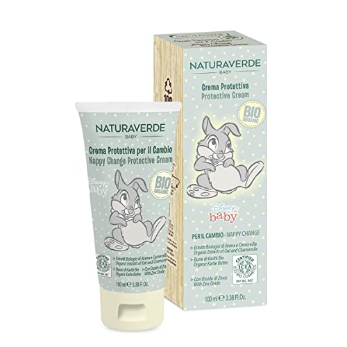Naturaverde | Baby - Disney Baby Tippete - Pasta Protettiva Per Il Cambio, Crema Emolliente Per Bambini E Neonati, Con Estratto D'Avena, Camomilla Bio