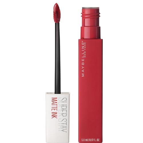 Maybelline New York Rossetto Matte Superstay Matte Ink, Tinta Labbra A Lunga Tenuta, Colore Intenso E Vibrante, No Transfer, Pioneer (20), 5 Ml
