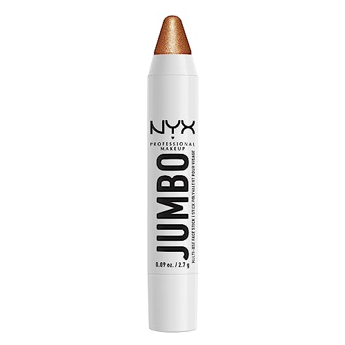 Nyx Professional Makeup Matita Viso Illuminante Multi-Uso, Texture Cremosa, Con Olio Di Jojoba E Finish Brillante, Jumbo Highlighter Stick, Tonalità: