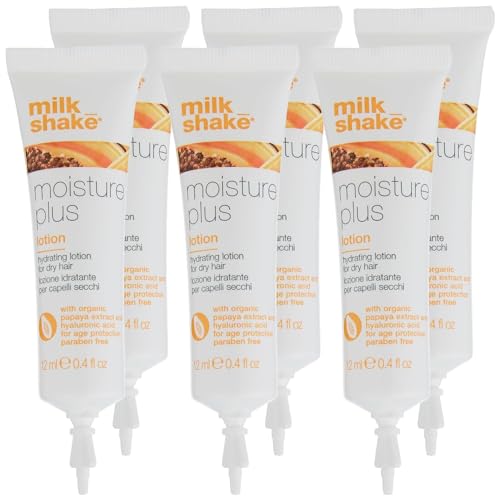 Milk Shake Moisture Plus Lotion 6 X 12 Ml Feuchtigkeitscreme Für Trockenes Haar Mit Papaya Extrakt Und Integrity 41®