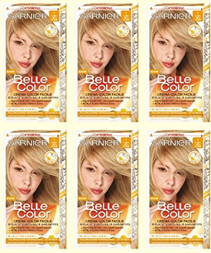 6 X Garnier Belle Color 1 - Biondo Chiaro Naturale Tintura Per Capelli