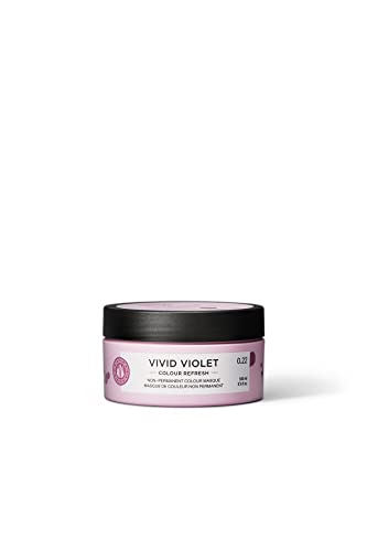Maria Nila Colour Refresh, Vivid Violet 100 Ml, Maschera Per Capelli Viola, Pigmenti Semi-Permanenti, Prodotto 100% Vegano E Senza Solfati/Parabeni