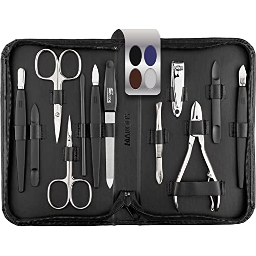 Marqus Solingen Germania Set Manicure 12 Pz Kit Pedicure, Kit Unghie - Set Unghie Uomo & Donna, Kit Manicure E Pedicure - Kit Pedicure Professionale,