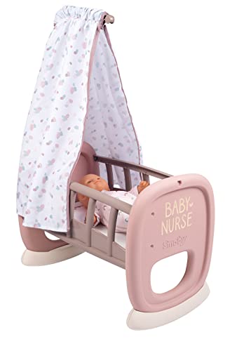 Smoby Baby Nurse-Culla Per Bambole Con Baldacchino, 220373