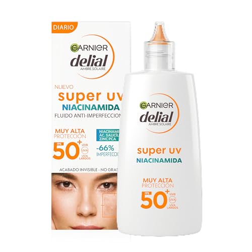 Delial Garnier Super Uv Niacinamide Fps50+ Crema Fluida Giornaliera Anti-Imperfezioni