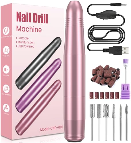 Fresa Per Unghie Professionale, Koofit Fresa Per Unghie 20000 Rpm Velocità Regolabil, Manicure Elettrico E Pedicure Regalo Per Ragazze Donne Mamma