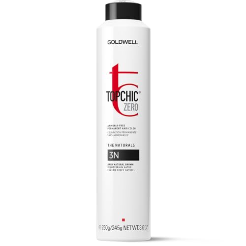 3N Topchic Zero Dark Natural Brown Can 250Ml - Colorazione Permanente Senza Ammoniaca