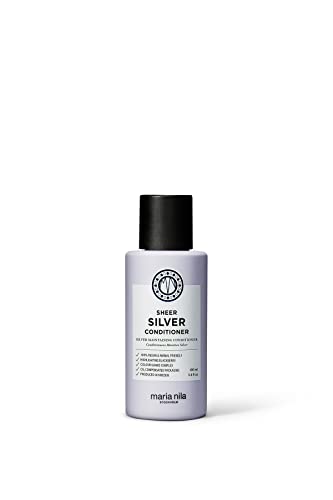 Maria Nila Sheer Silver, Balsamo 100 Ml, Neutralizza Le Tonalità Dorate, I Pigmenti Viola Donano Un Tono Freddo, Prodotto 100% Vegano E Senza Solfati/