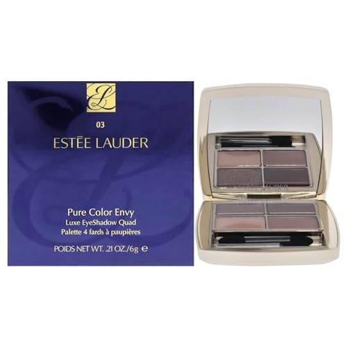 Estée Lauder Pure Color Envy Eyeshadow Quads 6 Gr Occhiali, 03 Aubergine Dream, Taglia Unica Donna