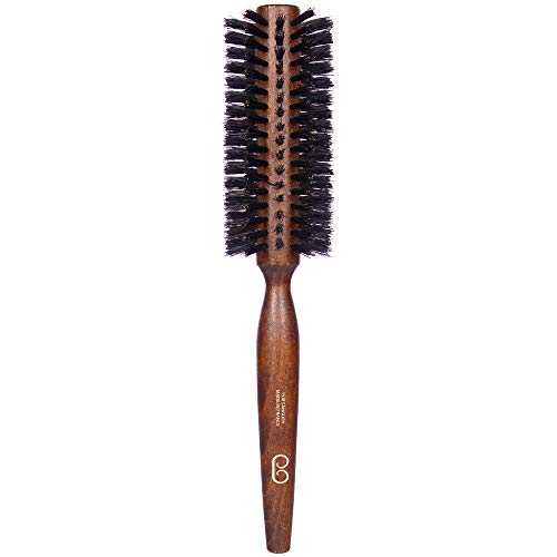 L'Artisan Brossier - Spazzola Per Capelli Rotonda In Faggio Massiccio, 40 Mm, Spazzola Artigianale, 100% Naturale, In Pure Setola Di Cinghiale, Produz