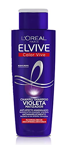 L'Oreal Paris Shampoo Antieffetto Color Viola Arancione, Per Capelli Colorati, Biondi, Decolorati O Grigi, Elvive Color Vive