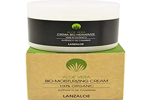 Lanzaloe Crema Bio-Idratante 100% Bio Aloe Vera, 200Ml