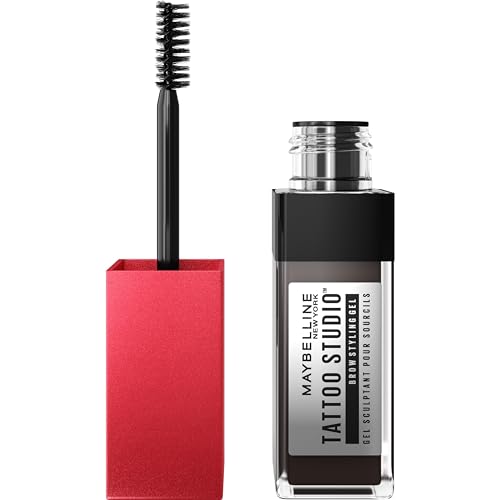 Maybelline New York Gel Sopracciglia, Per Un Look Definito, Pieno E Dal Finish Naturale, Tenuta Fino A 36H, Tattoo Brow 3D Styling Gel, 257 Med Brown