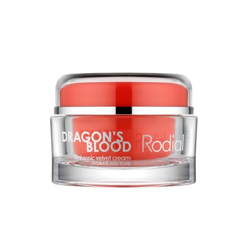 Rodial Dragons Blood Hyaluronic Velvet Cream 50Ml - Acido Ialuronico, Hydromanil E Squalano Per Comfortare E Rimpolpare La Pelle Secca - Texture Burro